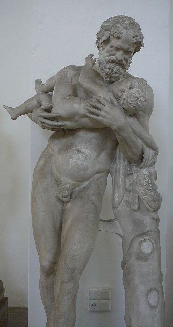 Silén s malým Dionýsem