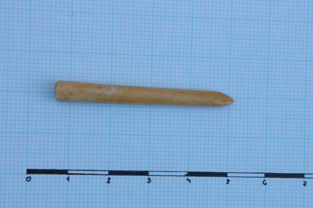 Fragment of bone pin