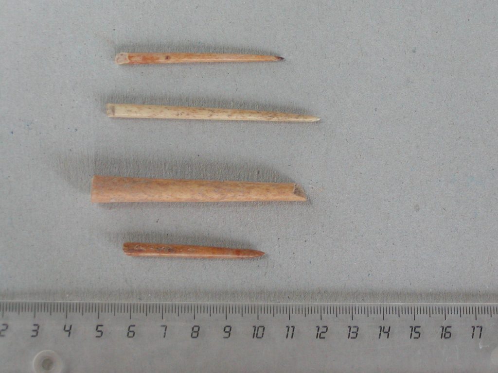 Fragment of bone pin