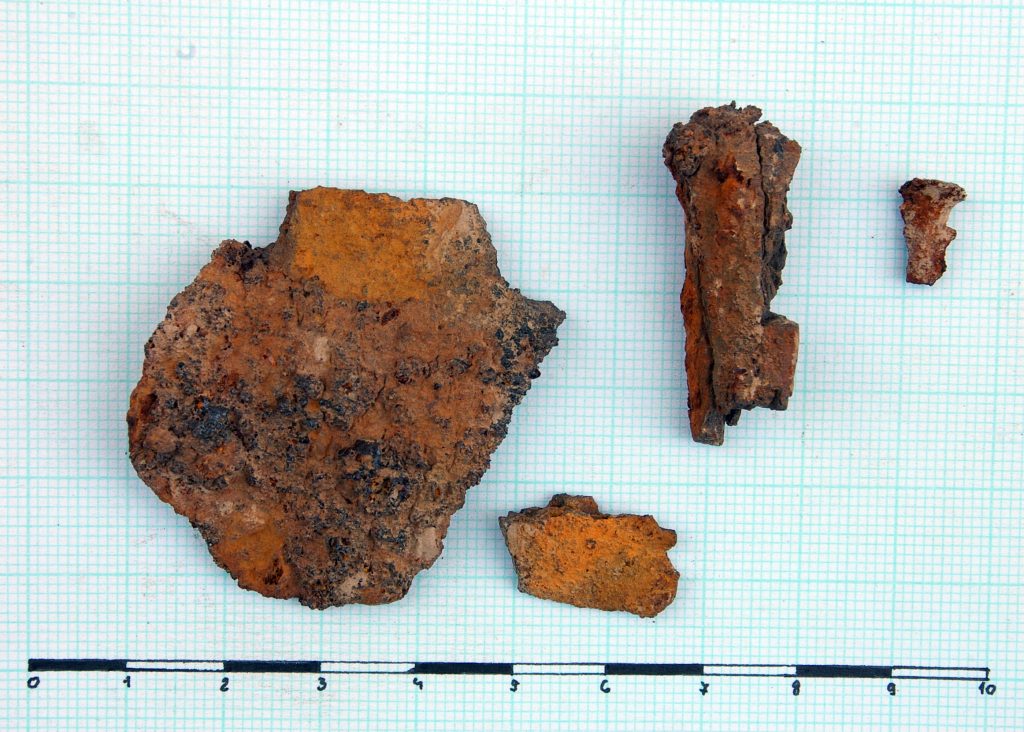 Group of iron items found together originally possibly making part of one object