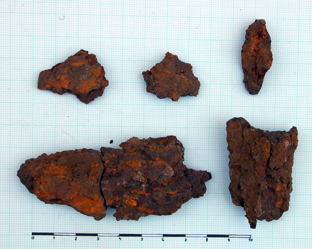 Six fragments of a blade (?)