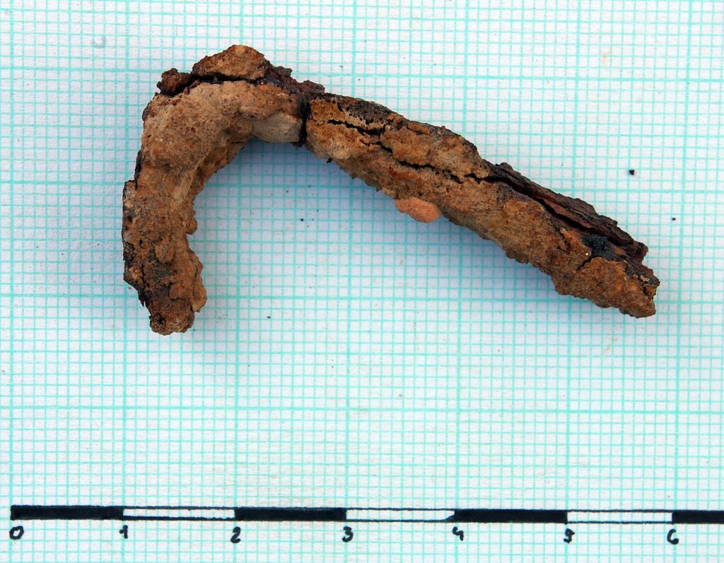 Fragment of bronze hook