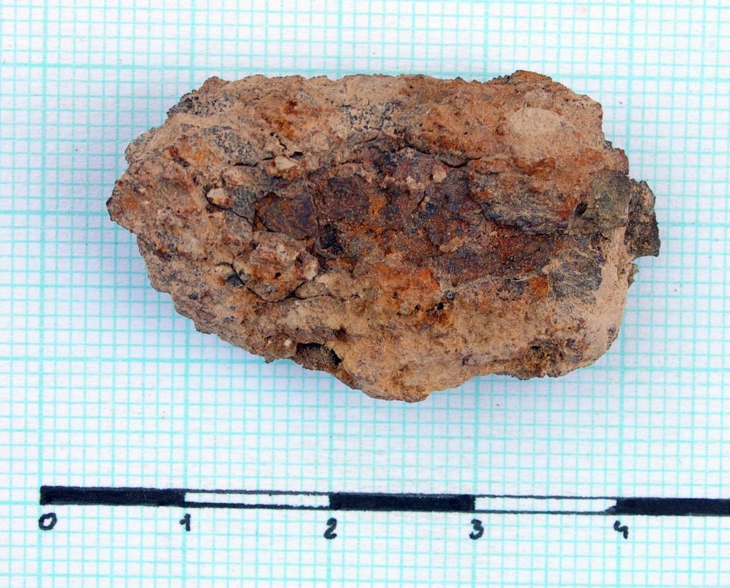 Fragment of flat iron object