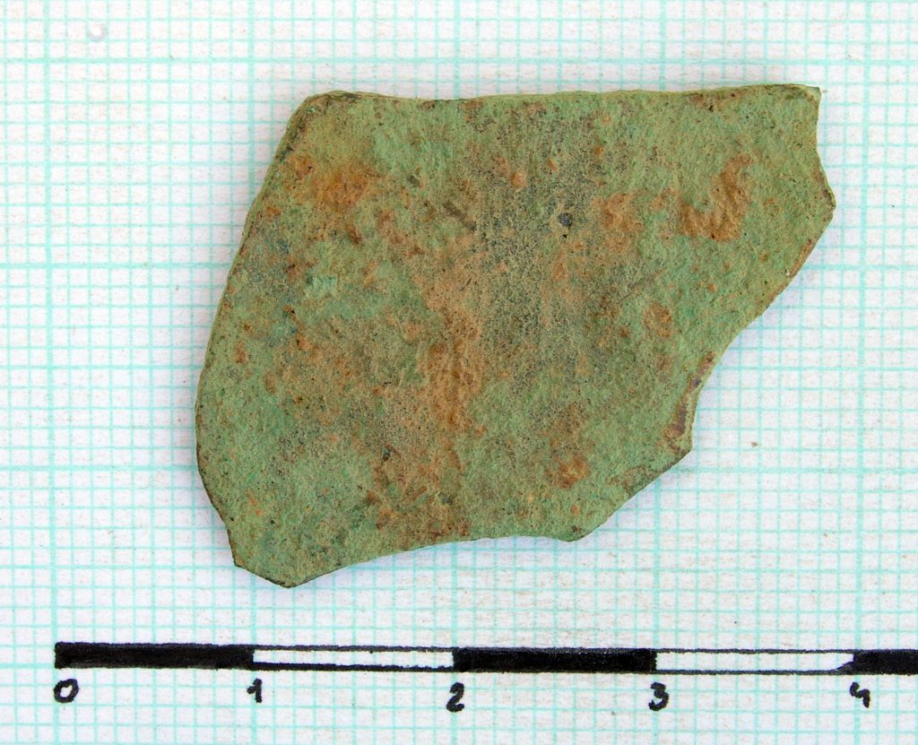 Fragment of bronze sheet