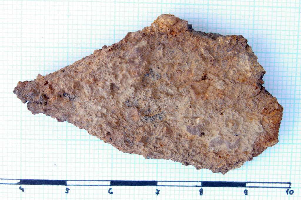 Fragment of pointed iron object