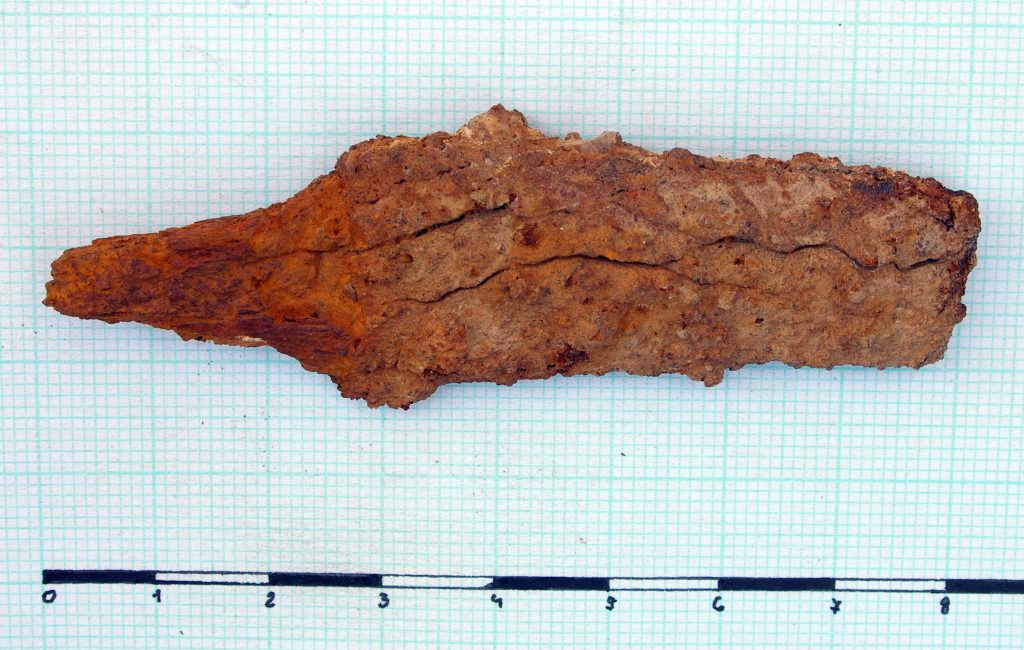 Fragment of a one-edged iron knife